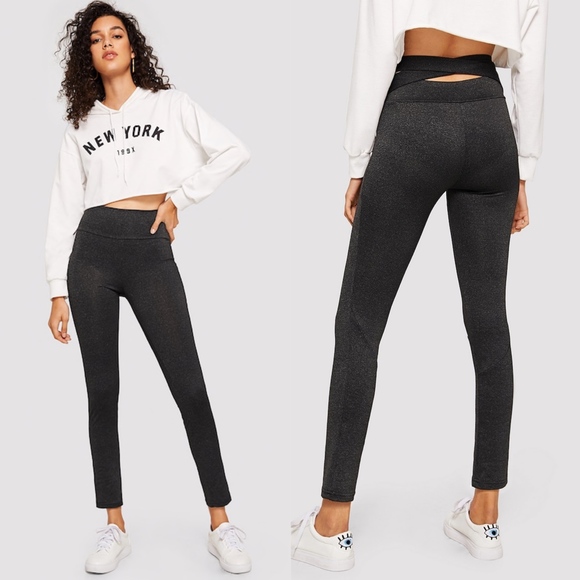 HEATHER Peep Back Leggings - 2 colors - Picture 2 of 4